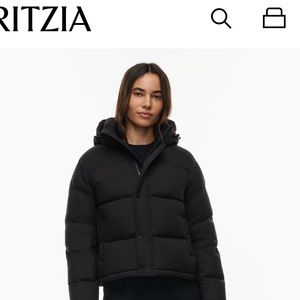 Aritzia Super Puff Matte Black Shorty